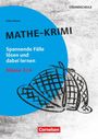 "MATHE-KRIMI", "Spannende Fälle lösen und dabei lernen", "Klasse 3/4", schwarze Detektivmütze, blau und grau.