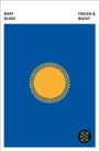 Text: "MARY BEARD", "FRAUEN & MACHT". Blaues Design mit gelbem, geometrischem Kreis in der Mitte. Logo unten rechts.
