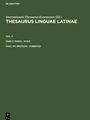 : Thesaurus linguae Latinae, Fasc. XV, protego - pubertas, Buch