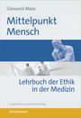 „Mittelpunkt Mensch“ von Giovanni Maio, „Lehrbuch der Ethik in der Medizin“. Ärzteszene, nachdenkliche Skulptur. Schattauer-Logo.