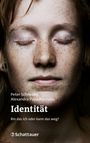 "Identität. Bin das ich oder kann das weg?" Unter dem Titel: Peter Schneider und Alexandra Papadopoulos. Gesicht mit Sommersprossen.