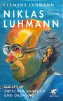 „Clemens Luhmann, Niklas Luhmann, Ein Leben zwischen Umbruch und Ordnung“. Illustration eines älteren Mannes im Profil.