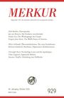 "MERKUR. Gegründet 1947 als Deutsche Zeitschrift für europäisches Denken." Textliste und ein Logo unten.