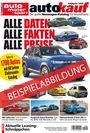 "ALLE DATEN, ALLE FAKTEN, ALLE PREISE. Infos zu 1700 Autos... BEISPIELABBILDUNG." Autos auf weißem Hintergrund.