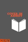 Grauer Hintergrund, Text "COVER IN ARBEIT" in Orange, darunter Silhouette eines offenen Buches, unten links "NGV".