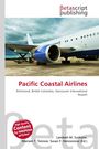 "Pacific Coastal Airlines. Richmond, British Columbia, Vancouver International Airport." Flugzeug auf Rollfeld, bewölkter Himmel.