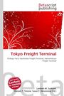 "Tokyo Freight Terminal" in Rot, dekorative florale Muster, Betascript Publishing Logo oben.