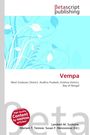 "Vempa" und Bezug zu indischen Distrikten. Oberer Teil mit floraler hellblauer Illustration, Logo von Betascript Publishing.
