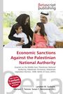 "Economic Sanctions Against the Palestinian National Authority" steht in roter Schrift. Eine lächelnde Familie ist zu sehen.