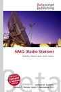 Titel: "NMG (Radio Station)" mit Untertiteln "Radiofax, Atlantic Basin". Ein großes Satellitenschüssel vor abendlichem Himmel.
