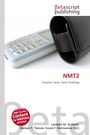 Logo von Betascript Publishing. Titel: "NMT2 - Enzyme, Gene, Gene Ontology". Enthält ein Mobiltelefon und eine schwarze Tasche.