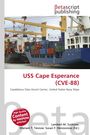 "USS Cape Esperance (CVE-88)", Buchcover mit Containerschiffen und Kränen, Logo von Betascript Publishing oben.