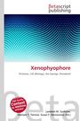 Logo von Betascript Publishing. "Xenophyophore" mit Themen Protozoa, Zellbiologie. Abstraktes blau-schwarzes Muster.