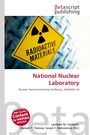 Betascript Publishing. Radioactive Materials Warnschild, National Nuclear Laboratory, Autorennamen am unteren Rand.