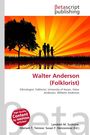 "Betascript publishing. Walter Anderson (Folklorist) vor Sonnenuntergang, Baum links, Familie rechts, Silhouettenstil."