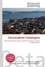 "Sockerplexe Catalogna" steht in roter Schrift auf weißem Hintergrund. Oben ist ein Stadtpanorama mit Wasser zu sehen.