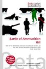 „Battle of Ammunition Hill“ in roter Schrift, darunter Silhouetten von Soldaten und Fahrzeugen.