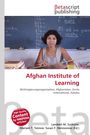Logo mit "Betascript Publishing". Frau vor einer Tafel. Text: "Afghan Institute of Learning", Beschreibung und Autorenangaben.
