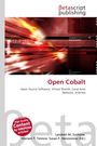 "Open Cobalt", gefolgt von technischen Begriffen. Dynamische, rot-orange Grafik mit Geschwindigkeitslinien. Markennamen oben.