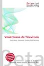 Logo von Betascript Publishing, Titel "Venezolana de Televisión", abstrakte grüne und blaue Linienmuster.