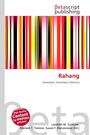 "Betascript publishing" oben, "Rahang" groß in der Mitte, bunte vertikale Streifen darunter.