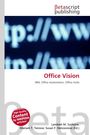 "Office Vision" - IBM, Office Automation, Office Suite. Logo im oberen Bereich, unscharfer Text "http://www" im Hintergrund.