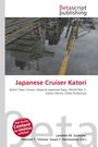 „Japanese Cruiser Katori“, Text über kriegerische Schiffe und Orte. Oben ist das Logo „Betascript Publishing“. Darunter nasse Hafenoberfläche mit gelbem Streifen.