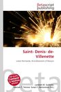 Text: "Saint-Denis-de-Villenette, Lower Normandy, Arrondissement of Alençon." Oben ein Feuerwerk mit Funken und einem Logo.