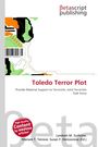 "Toledo Terror Plot" in roter Schrift auf weißem Hintergrund, oben rechts das Logo "Betascript publishing".