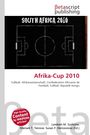 Logo „Betascript Publishing“, Text: „South Africa 2010“, „Afrika-Cup 2010“, Fußballfeld-Skizze, „High Quality Content“.