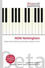 Text: NOW Nottingham, Digital Audio Broadcasting, Nottingham, Newark-on-Trent. Logo "Betascript Publishing". Klaviertasten oben.
