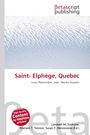 Oben: "Saint-Elphège, Quebec". Darunter Autorenliste. Schneetextur im Hintergrund. Logo: Betascript Publishing.