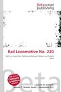 "Rail Locomotive No. 220", darüber "Betascript Publishing". Splatter-Design links und rechts. Kreis "High Quality...".
