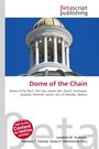 „Dome of the Chain“ in roter Schrift, darunter thematisch verwandte Begriffe. Oben ein Verlag-Logo, darunter Kuppelbild.