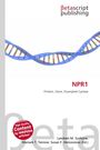 „NPR1: Protein, Gene, Guanylate Cyclase“. Illustration einer DNA-Helix. Oben Logo „Betascript Publishing“.