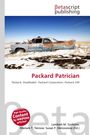 "Packard Patrician" in rot, verrostetes Auto in Schneefeld, blauer Himmel. Oben steht "Betascript Publishing".