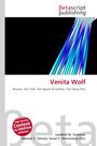 "Venita Wolf" in Rot, darunter Filme. Logo mit blauen Linien.