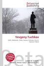 Yevgeny Tuchkov. Silhouette einer Statue vor schneebedeckten Bäumen. "Betascript Publishing" Logo oben.
