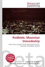 „Podbiele, Masovian Voivodeship.“ Text über nächtliche Stadtansicht. Oben „Betascript Publishing“ und ein roter Kreistext.