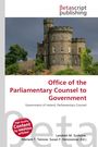 "Office of the Parliamentary Counsel to Government" steht prominent. Ein historisches Steingebäude ist im Hintergrund.