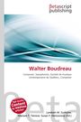 "Betascript Publishing. Walter Boudreau: Composer, Saxophonist. Abstrakte blau-weiße Wellenformen. Roter Kreis mit Schrift."