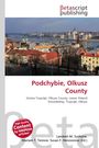 Text: "Podchybie, Olkusz County" und weitere geografische Informationen. Sicht auf eine Stadt mit Fluss und historischer Architektur.