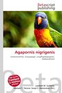 "Agapornis nigrigenis" steht groß, mit buntem Papagei im Vordergrund, grüner Hintergrund. Oben "Betascript Publishing".
