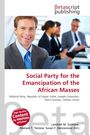 "Social Party for the Emancipation of the African Masses" steht als Buchtitel. Ein lächelnder Mann im Anzug im Vordergrund.