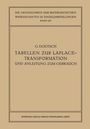 Gustav Doetsch: Tabellen zur Laplace-Transformation und Anleitung zum Gebrauch, Buch