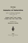 Adolf Baginsky: Vorträge über Säuglingspflege und Säuglingsernährung, Buch