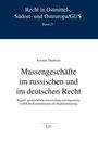 Kseniia Tatarkina: Massengeschäfte im russischen und im deutschen Recht, Buch