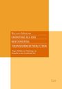 Titel: "Empathie als ein Bestandteil transformativer Ethik". Untertitel: "Tragen Medien zur Förderung von Empathie in der Gesellschaft bei?"  
Das Layout ist in orangen und beigen Farbtönen gehalten.