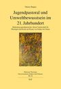 Text: „Jugendpastoral und Umweltbewusstsein im 21. Jahrhundert“ von Thierry Rugira mit abstraktem Kunstwerk in der Mitte.