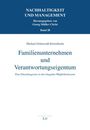 Titel: Familienunternehmen und Verantwortungseigentum. Beschreibung: Weißer Hintergrund, blauer Text.